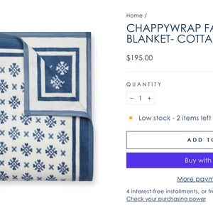 Chappy Wrap Cottage Quilt - Family Size Blanket